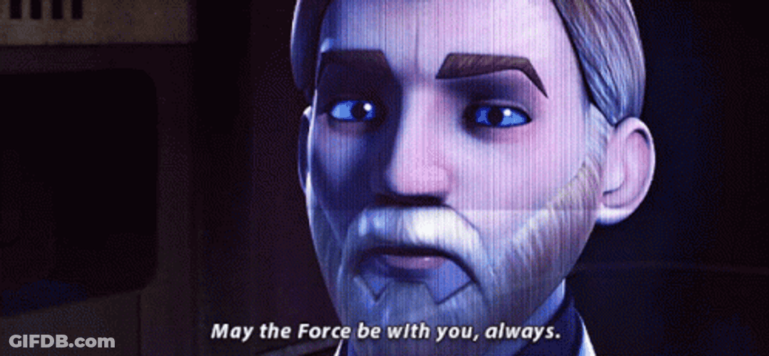 May The Force Be With You Owan Kenobi Animation GIF
