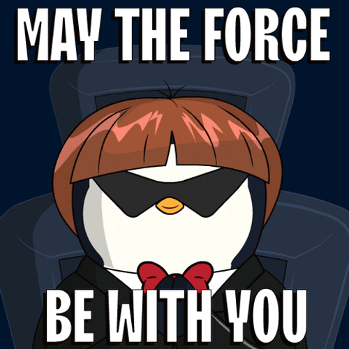 May The Force Be With You Penguin GIF
