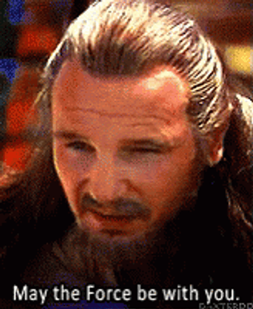 May The Force Be With You Qui-Gon Jinn GIF