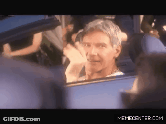 May The Force Be With You Starwars Actor Ford GIF