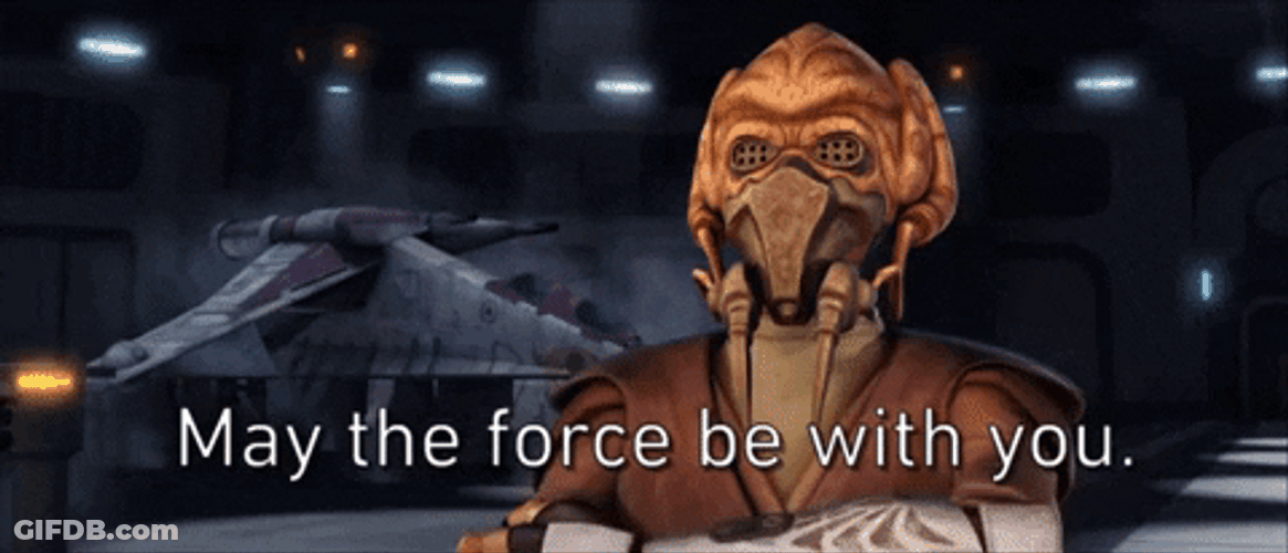 May The Force Be With You Starwars Monster GIF