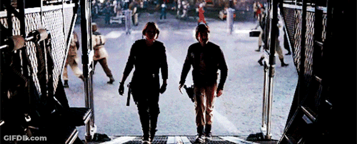 May The Force Be With You Walking In Spaceship GIF