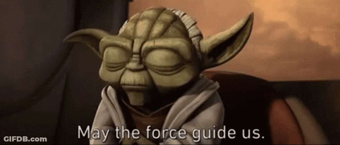 May The Force Be With You Yoda Animation GIF