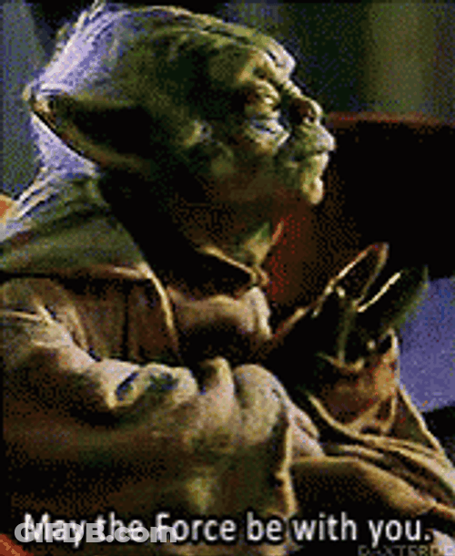May The Force Be With You Yoda Starwars GIF