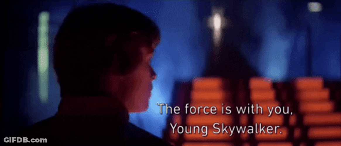 May The Force Be With You Young Skywalker GIF