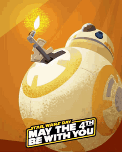 May The Fourth Be With You BB8 GIF
