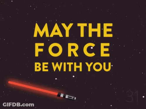 May The Fourth Be With You In Yellow GIF