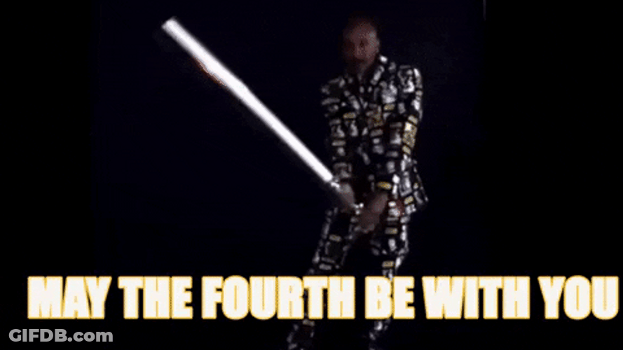 May The Fourth Be With You Light Saber GIF