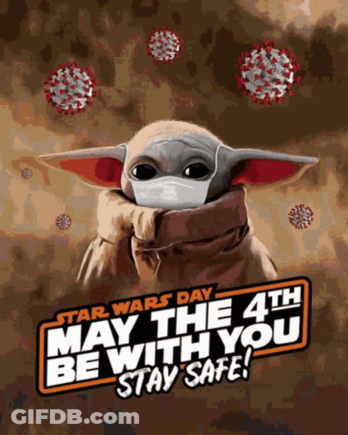 May The Fourth Be With You Stay Safe GIF