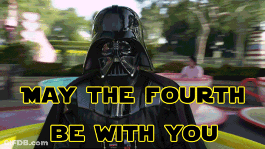 May The Fourth Be With You Vader Spinning GIF