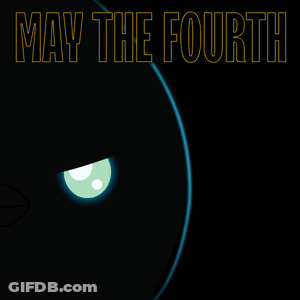 May The Fourth Poster With Penguin GIF