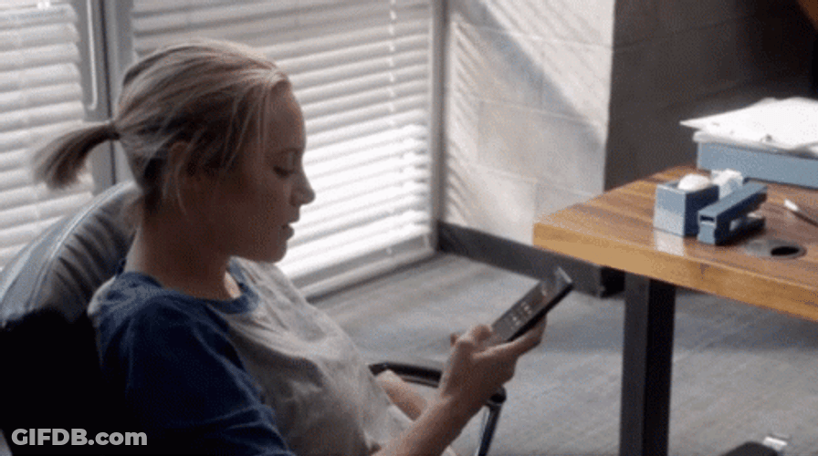 Maya Bishop Throwing Phone GIF