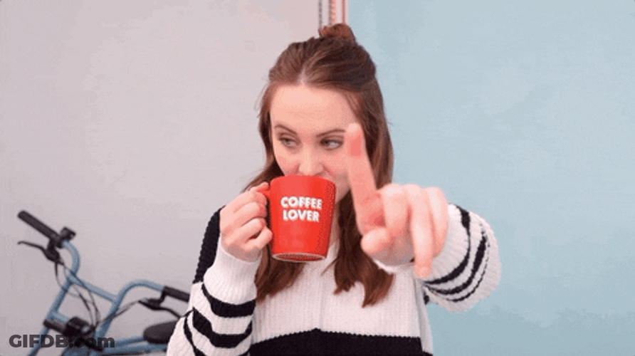 Maya Rudolph Drinking Coffee GIF
