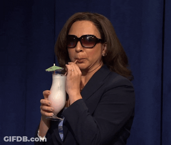 Maya Rudolph Drinking Juice GIF
