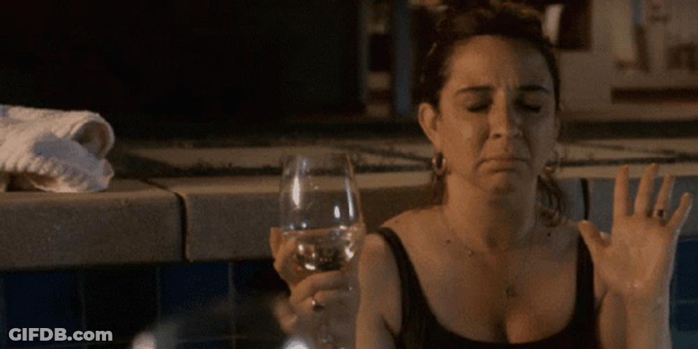 Maya Rudolph Drinking Wine GIF