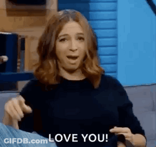 Maya Rudolph Flying Kisses GIF