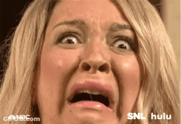 Maya Rudolph Funny Terrified Face GIF