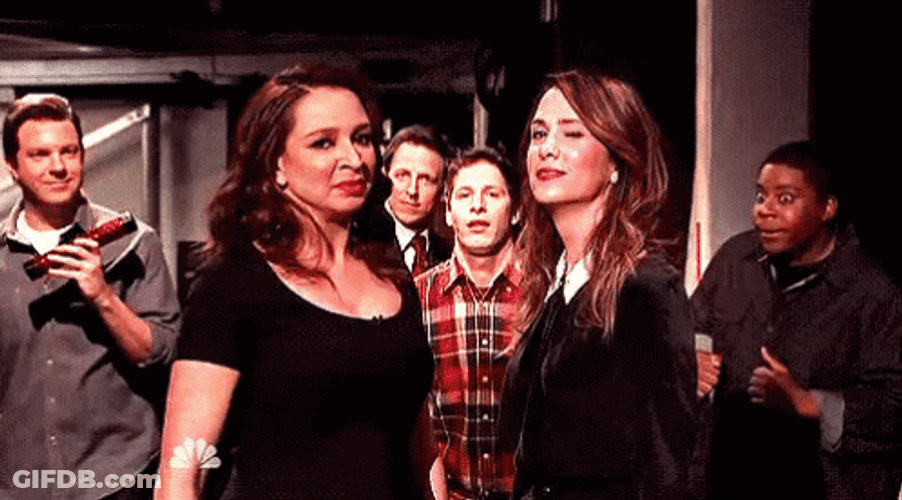 Maya Rudolph Having Fun With Friends GIF