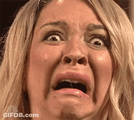 Maya Rudolph Scared Face Reaction GIF