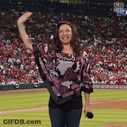 Maya Rudolph Waving Goodbye GIF