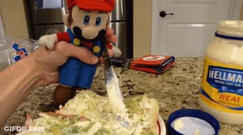 Mayonnaise Bottle On Counter GIF