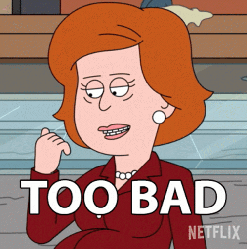 Mayor Karen Crawford Too Bad GIF