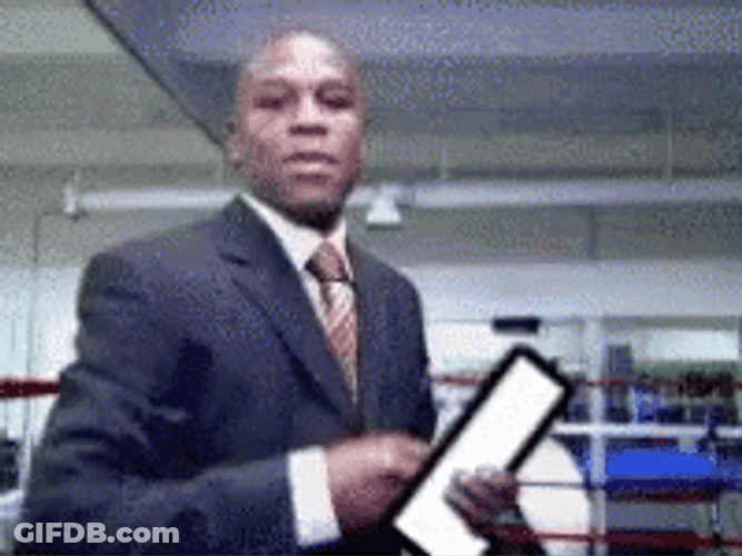 Mayweather Throwing Letter L GIF