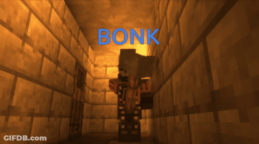 Mc Hammer Minecraft Character Hammering GIF