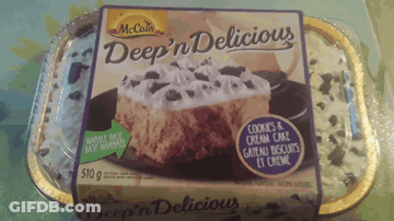 McCain Cookies & Cream Cake GIF