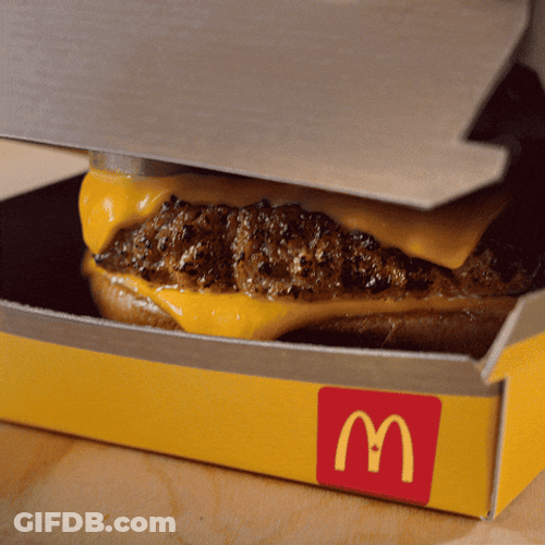Mcdo Cheesy Yummy Burger GIF