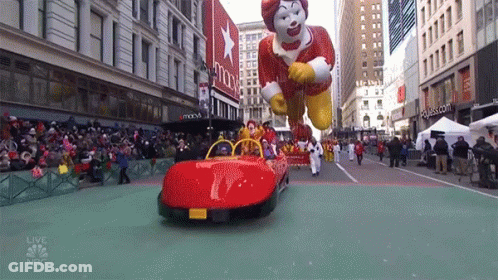McDonald's Balloon In NBC Parade GIF