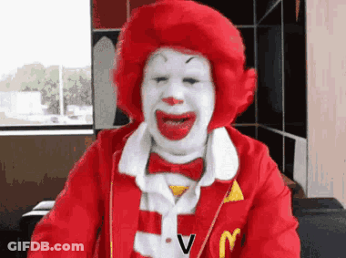 McDonald's Clown In Red Jacket GIF