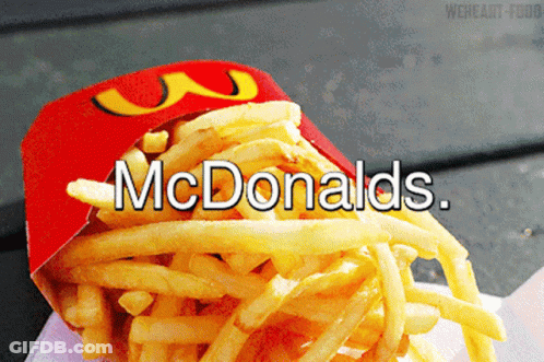 McDonald's French Fries Spilling Out GIF