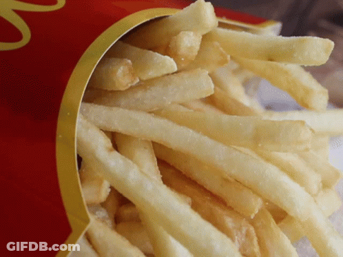 McDonald's French Fries Spilling Out GIF
