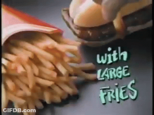 McDonald's Hamburger And French Fries GIF