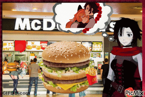 McDonald's With Hamburger GIF