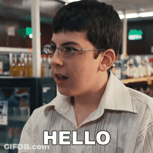Mclovin Hello GIF