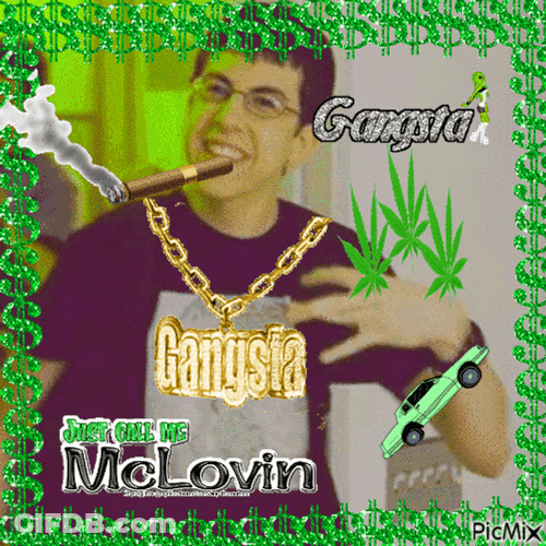 Mclovin Poster Sticker GIF