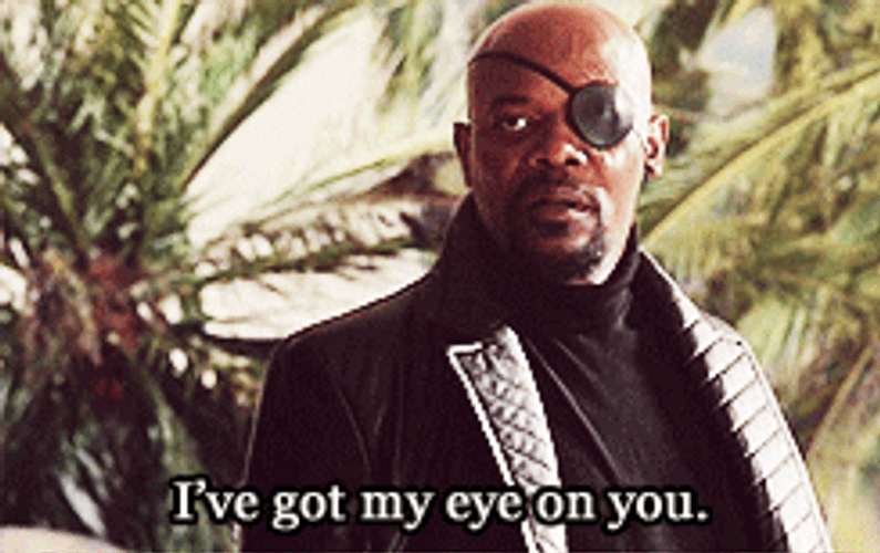 MCU Avengers Nick Fury GIF