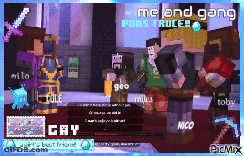 Me And Gang Poos Truce GIF