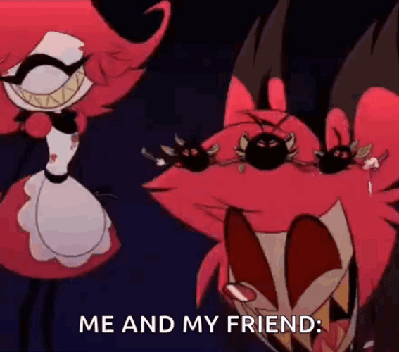 Me And My Friend Alastor Hazbin Hotel GIF