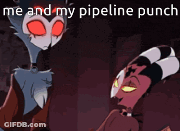 Me And My Pipeline Punch Cartoon Characters GIF
