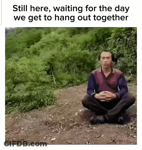 Me And The Homies Hanging Outside The Classroom GIF