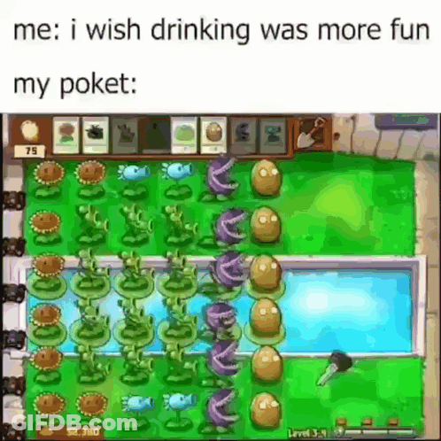 Me I Wish Drinking Was More Fun My Poket GIF