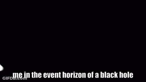 Me In Event Horizon Of Black Hole Striped Background GIF