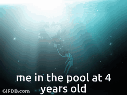 Me In The Pool At 4 Years Old GIF