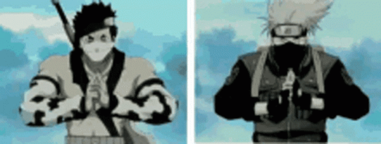 Me Kakashi Naruto Hand Signs GIF