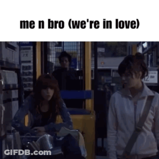 Me N Bro We're In Love Women Standing Together GIF