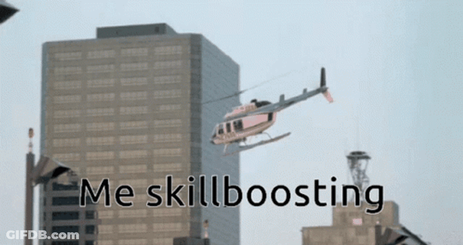 Me Skillboosting Helicopter Meme GIF