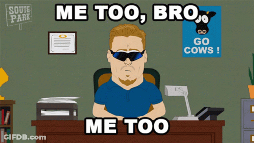 Me Too Bro PC Principal South Park GIF